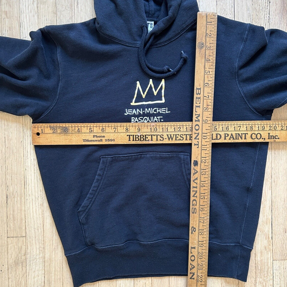 Black Jean Michel Basquiat Hoodie Men's X Small Art - Picture 6 of 7
